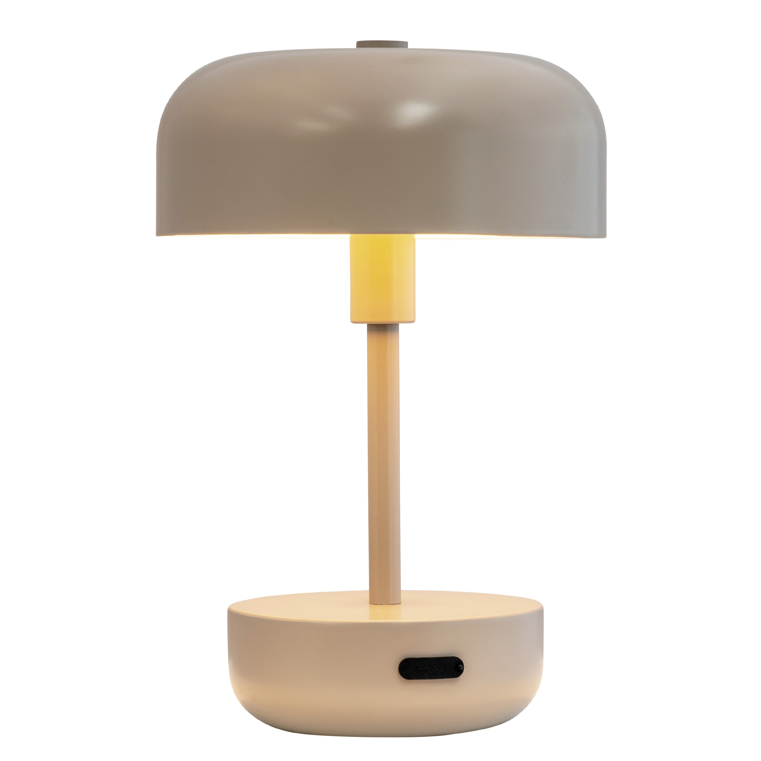 Dyberg Larsen Haipot bordlampe gråbrun oppladbar