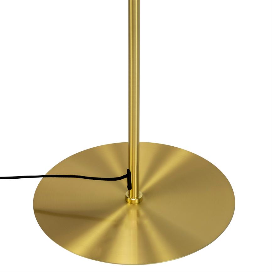 Dyberg Larsen Como gulvlampe messing røykglass