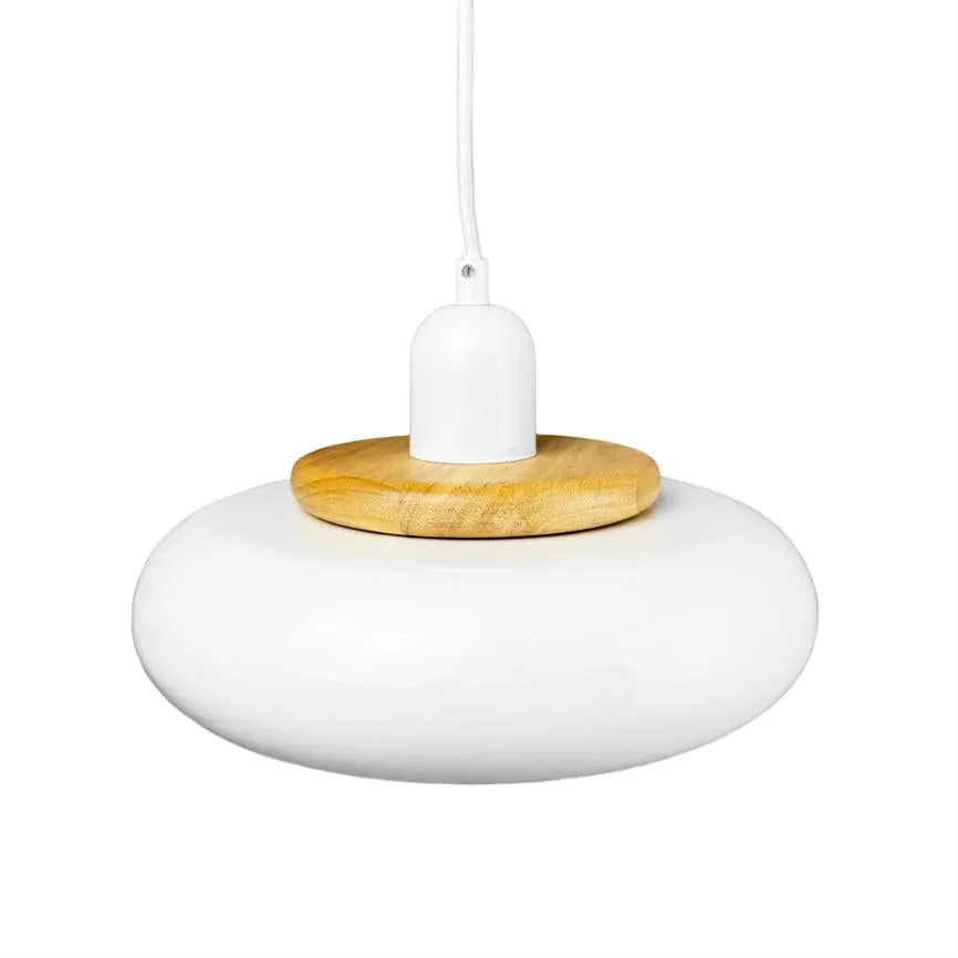 Dyberg Larsen Planet Mini pendel hvit med messing