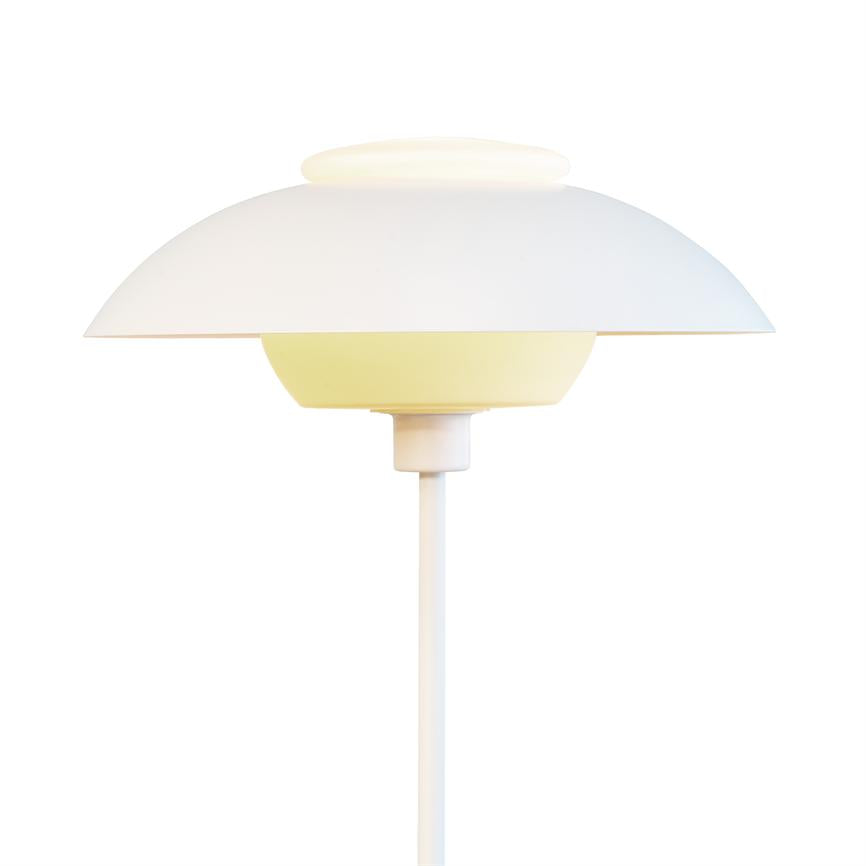 Dyberg Larsen Opus gulvlampe hvit opalglass