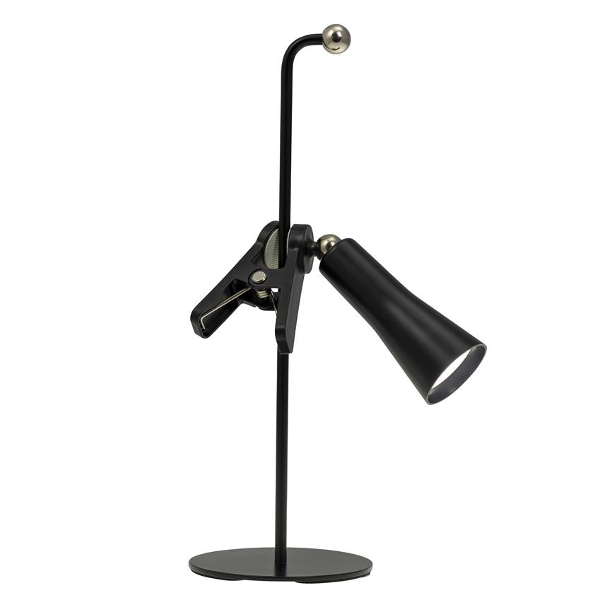 Dyberg Larsen 4in1 bordlampe svart oppladbar