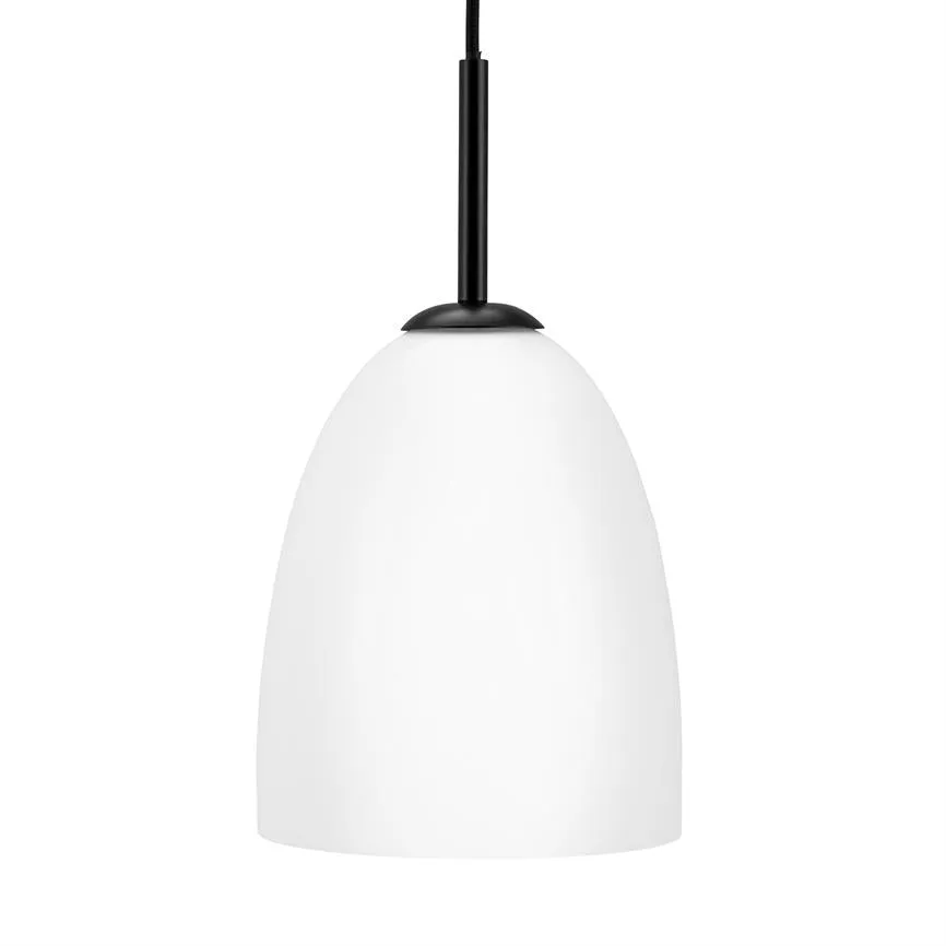 Dyberg Larsen Jazz pendel Ø18 svart opalglass