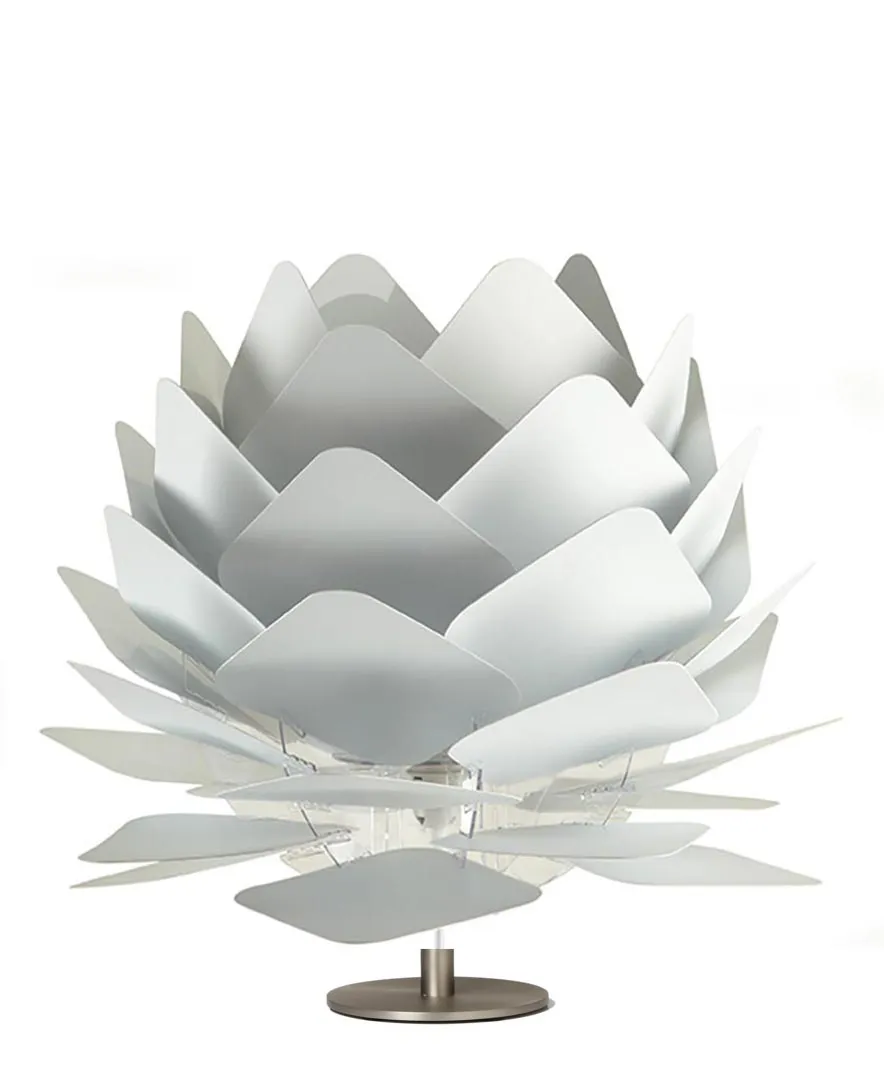 Dyberg Larsen Round Square XS bordlampe hvit lav