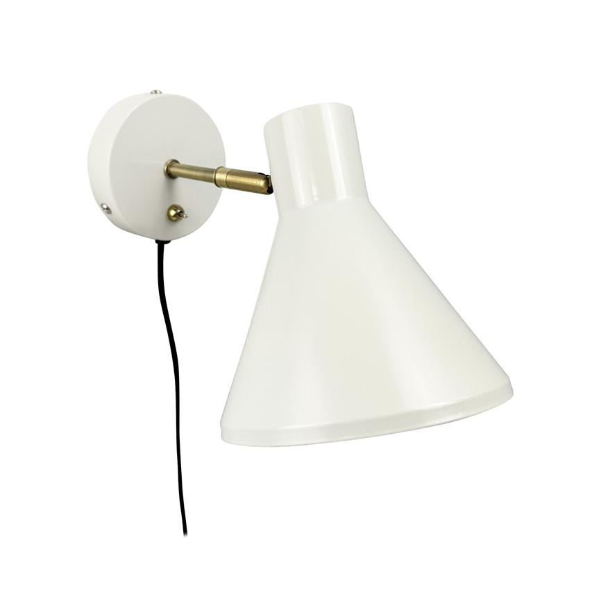 Dyberg Larsen Sleep vegglampe kitt hvit soverom