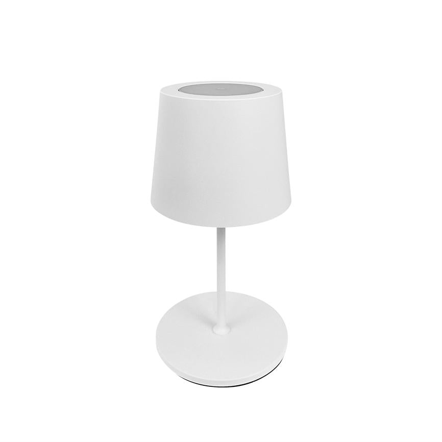 Dyberg Larsen Karl bordlampe LED hvit oppladbar
