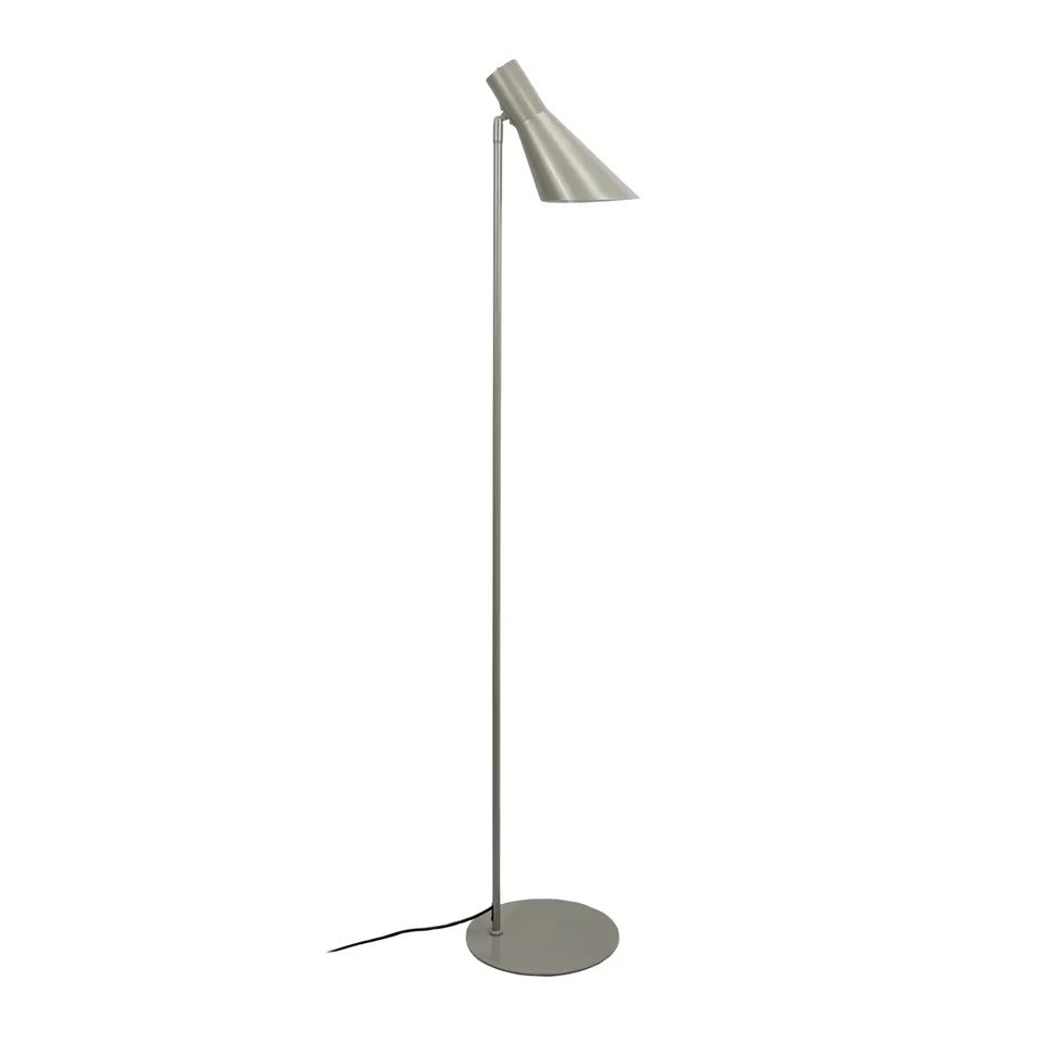 Dyberg Larsen DL12 gulvlampe grå E27 leselampe