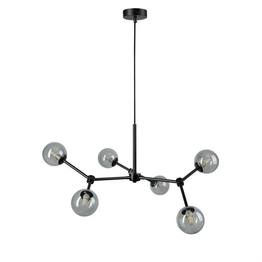 Dyberg Larsen Space lysekrone smoky 6-armet