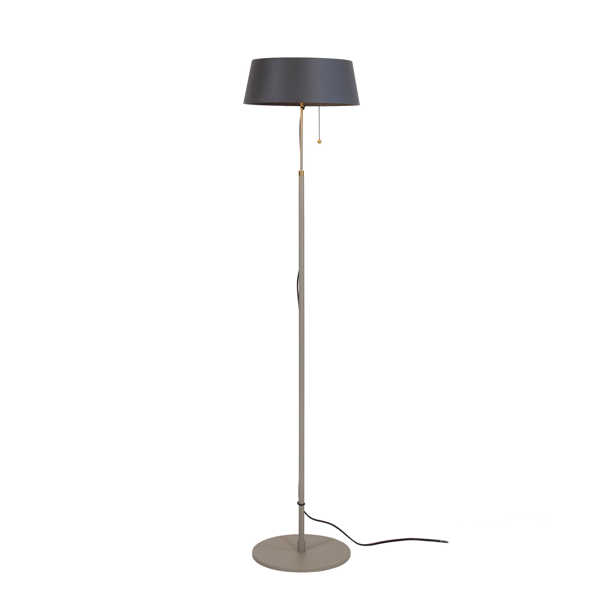 Zlamp Karl 940-2723 gulvlampe messing mørkegrå
