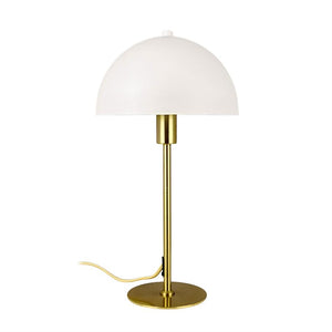 Dyberg Larsen Stockholm bordlampe hvit metall