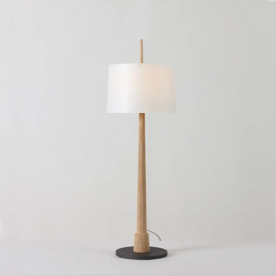 Zlamp Gadd bordlampe stor natur eik papir