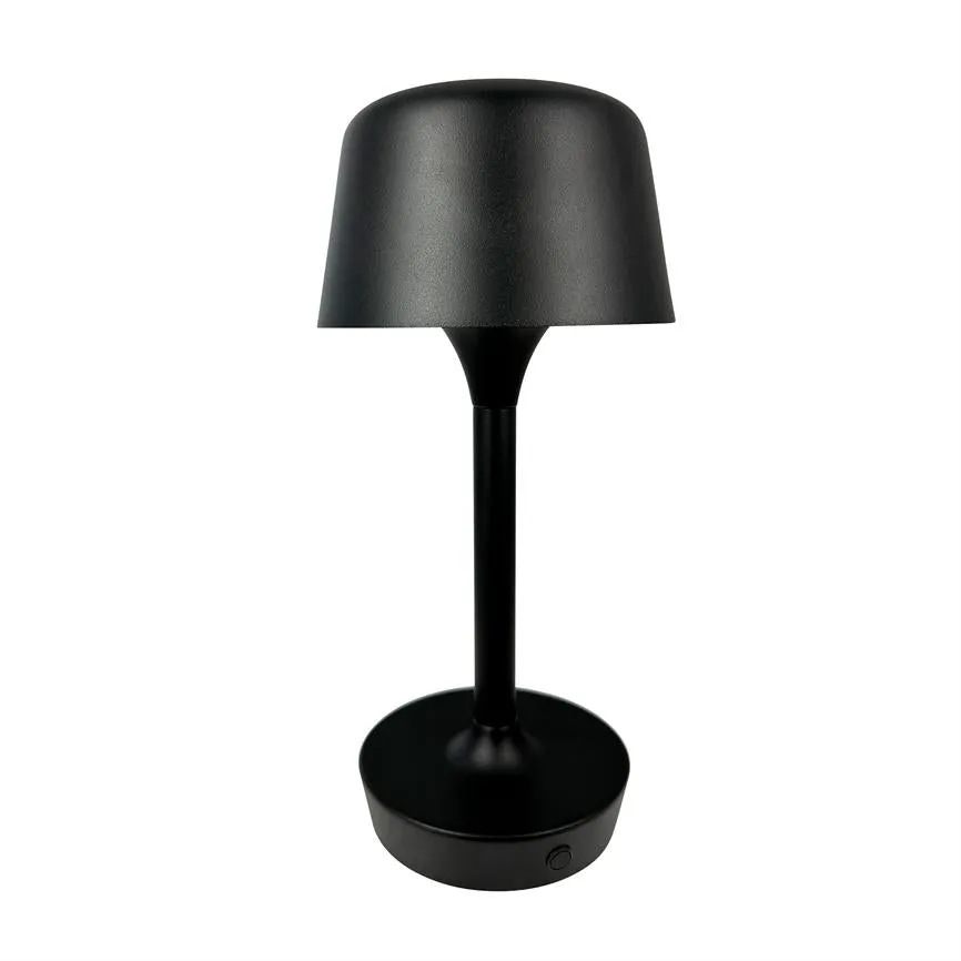 Dyberg Larsen Flow bordlampe svart oppladbar