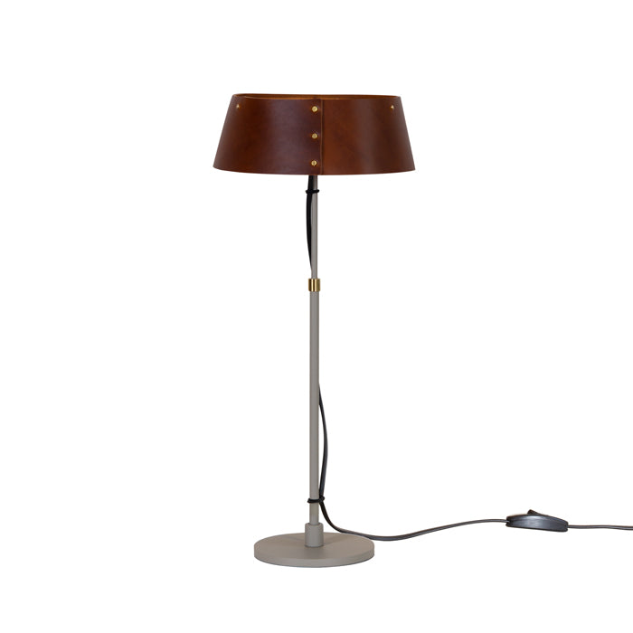 Zlamp Karl 926-2017 bordlampe stor cognac skinn justerbar