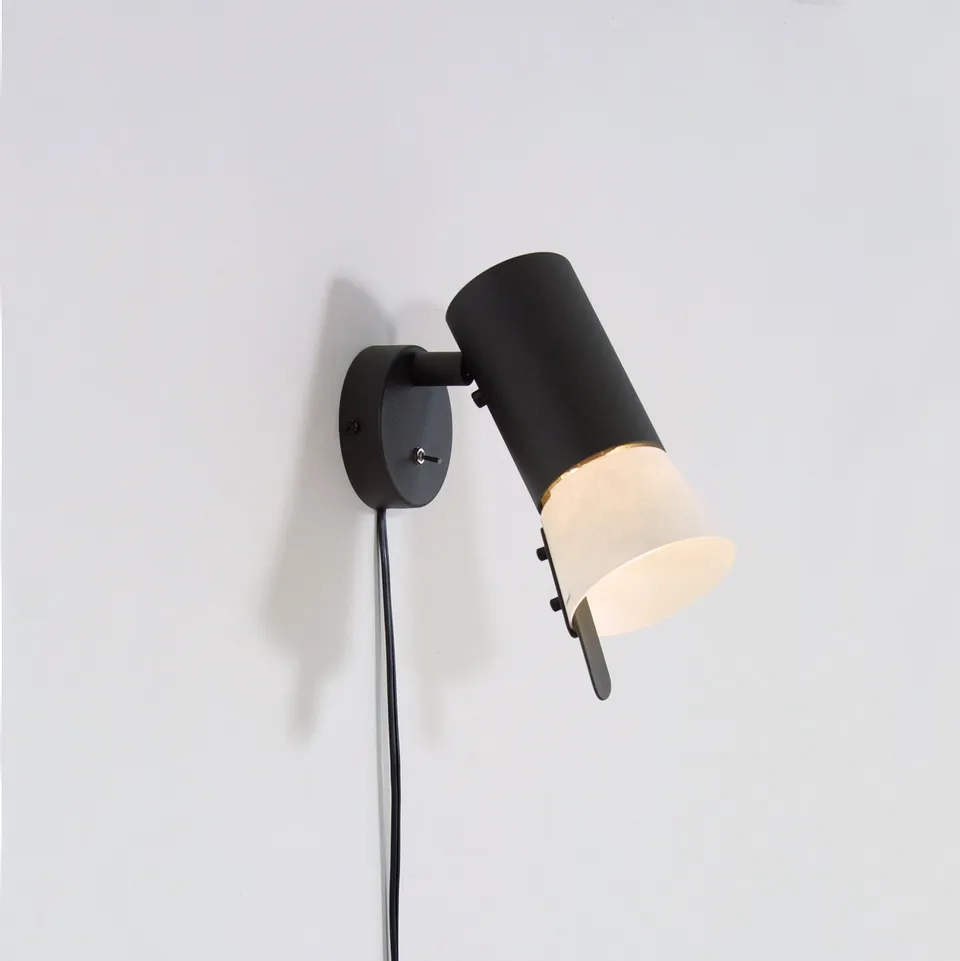 Zlamp Bezz 133 vegglampe mørkegrå leselampe 2700K