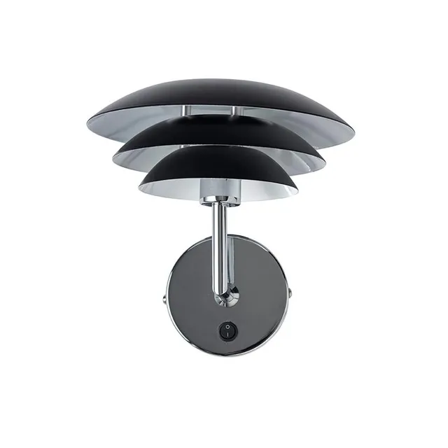 Dyberg Larsen DL20 vegglampe sort 20 cm 3 skjermer