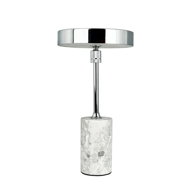 Dyberg Larsen Starlight LED bordlampe krom marmor