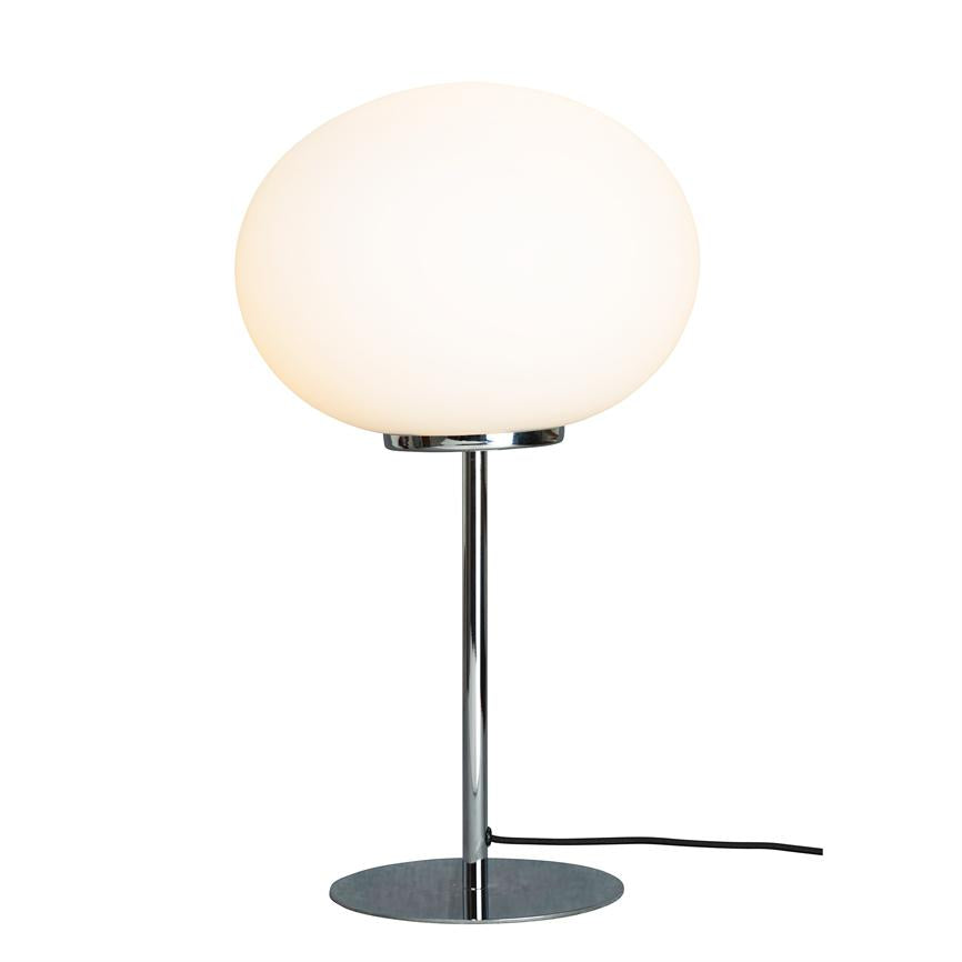 Dyberg Larsen Queen bordlampe krom opalglass