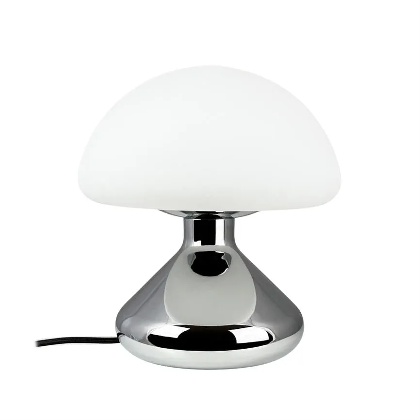 Dyberg Larsen Trophy bordlampe krom opalglass