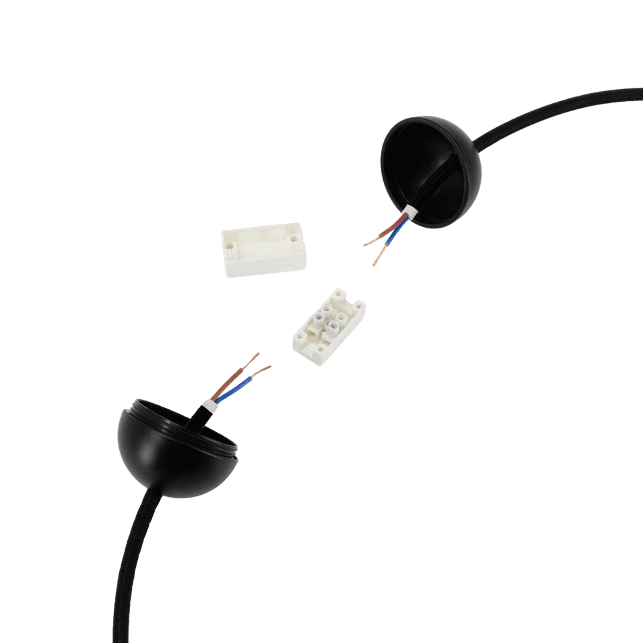 Umage Cord Connector ledningsskjøt hvit stålkule