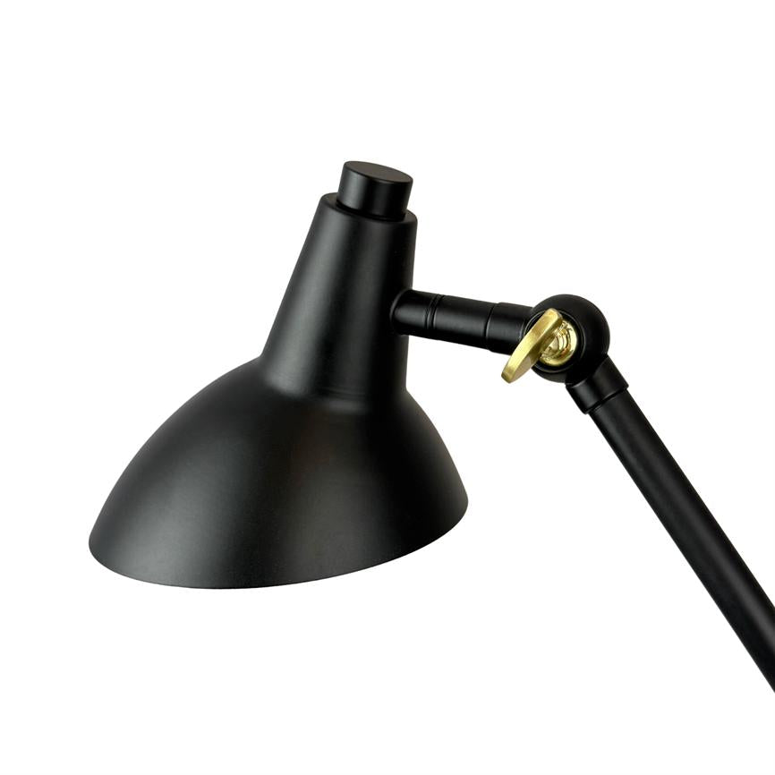 Dyberg Larsen Vela bordlampe sort justerbar