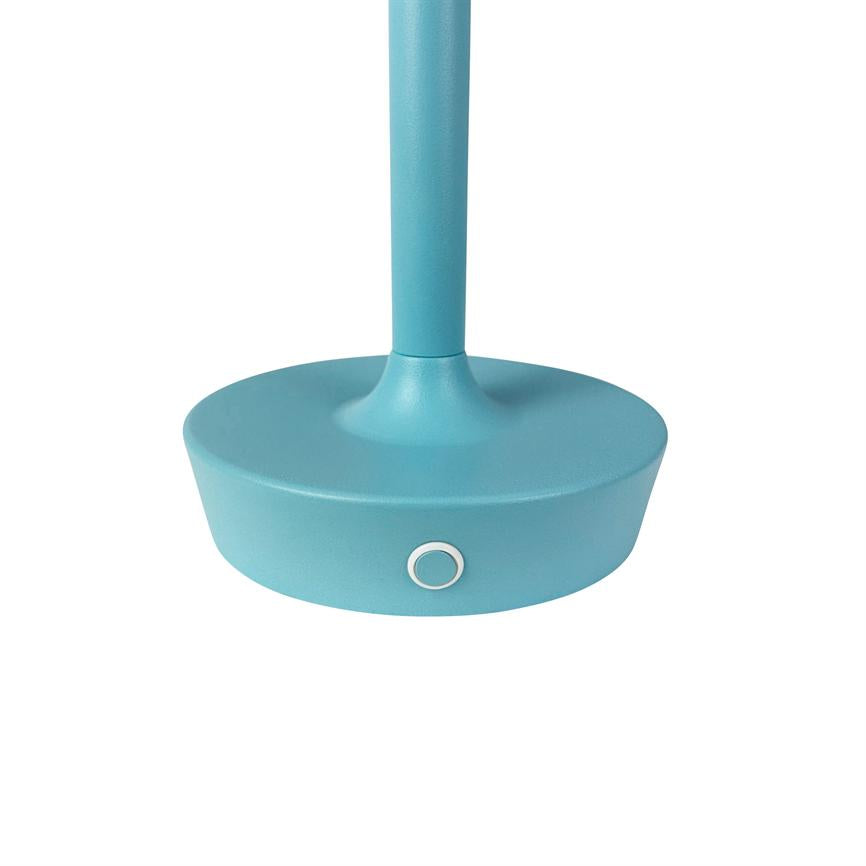 Dyberg Larsen Flow bordlampe lyseblå oppladbar