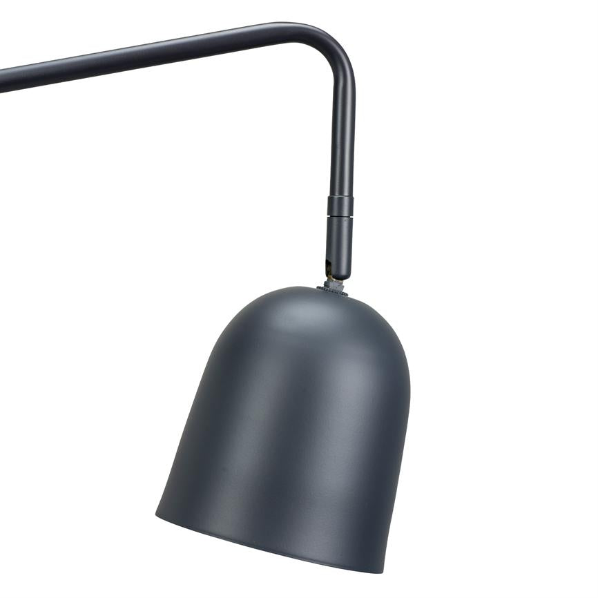 Dyberg Larsen Manchester vegglampe grå svingbar 45cm arm
