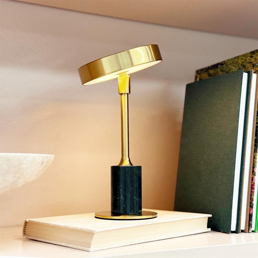 Dyberg Larsen Starlight Mini bordlampe grønn marmor