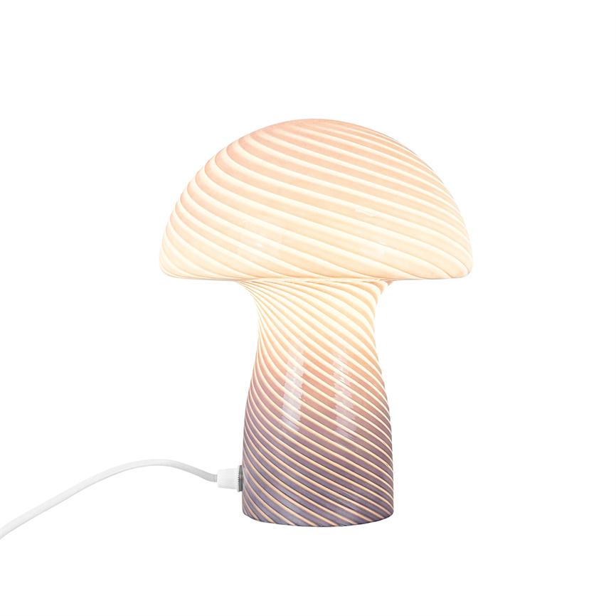 Dyberg Larsen Jenny Mushroom bordlampe blå glass