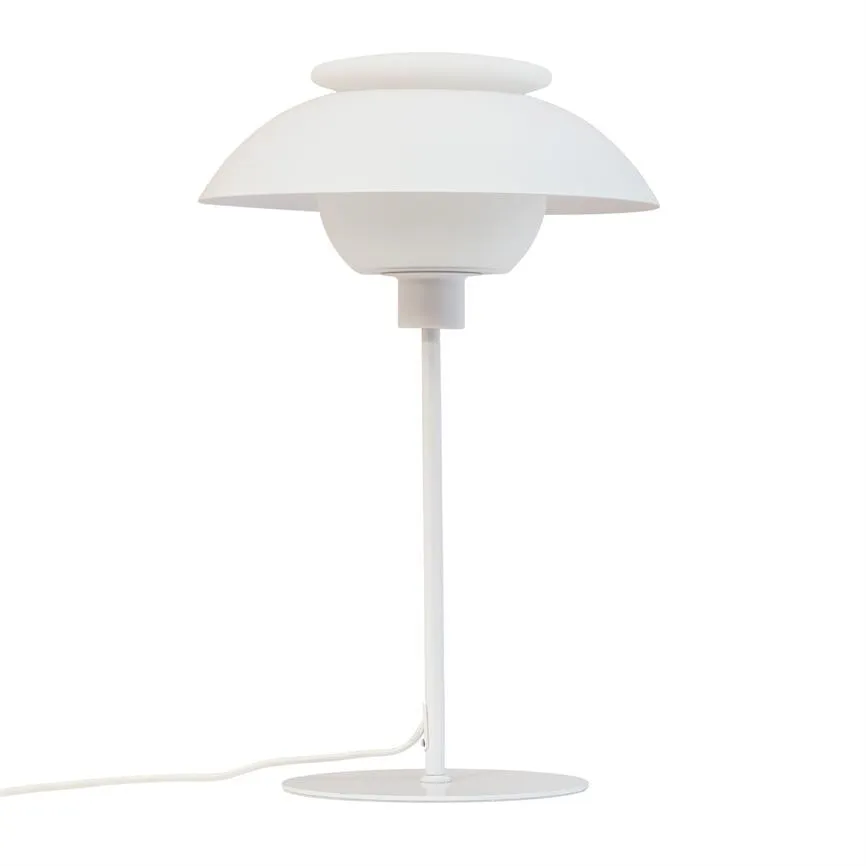 Dyberg Larsen Opus bordlampe hvit opalglass