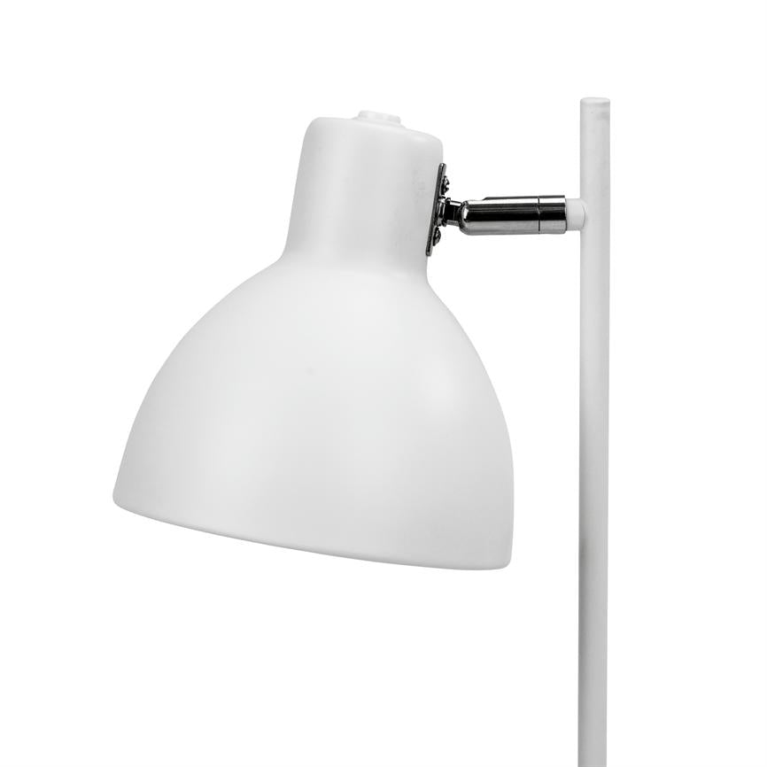 Dyberg Larsen Skagen bordlampe hvit vridbar skjerm