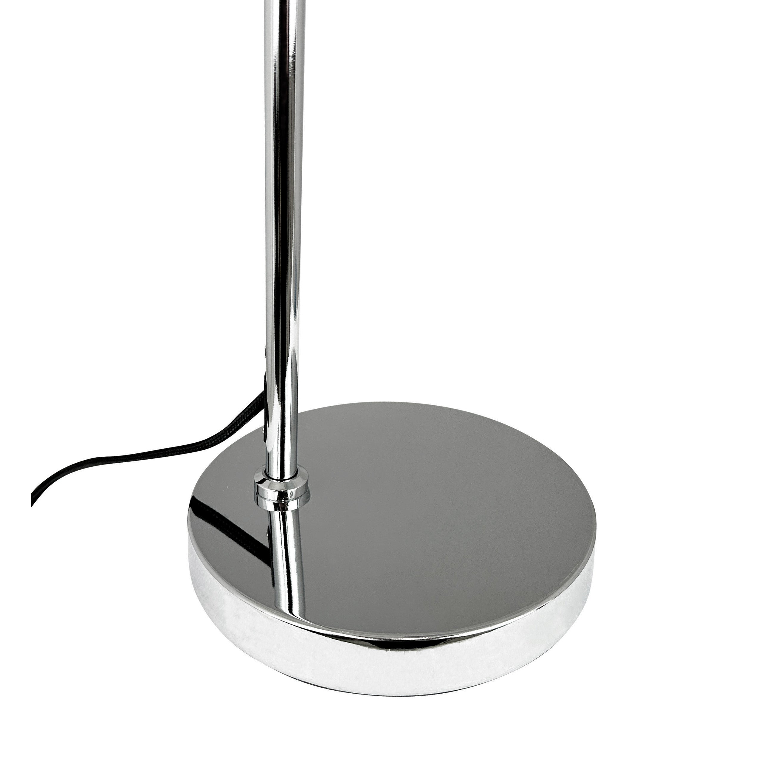 Dyberg Larsen DL12 bordlampe krom leselampe