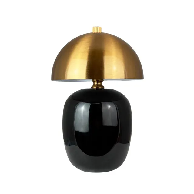 Dyberg Larsen Manhatten bordlampe sort oppladbar