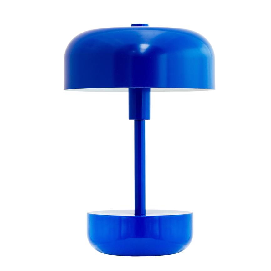 Dyberg Larsen Haipot LED bordlampe blå oppladbar