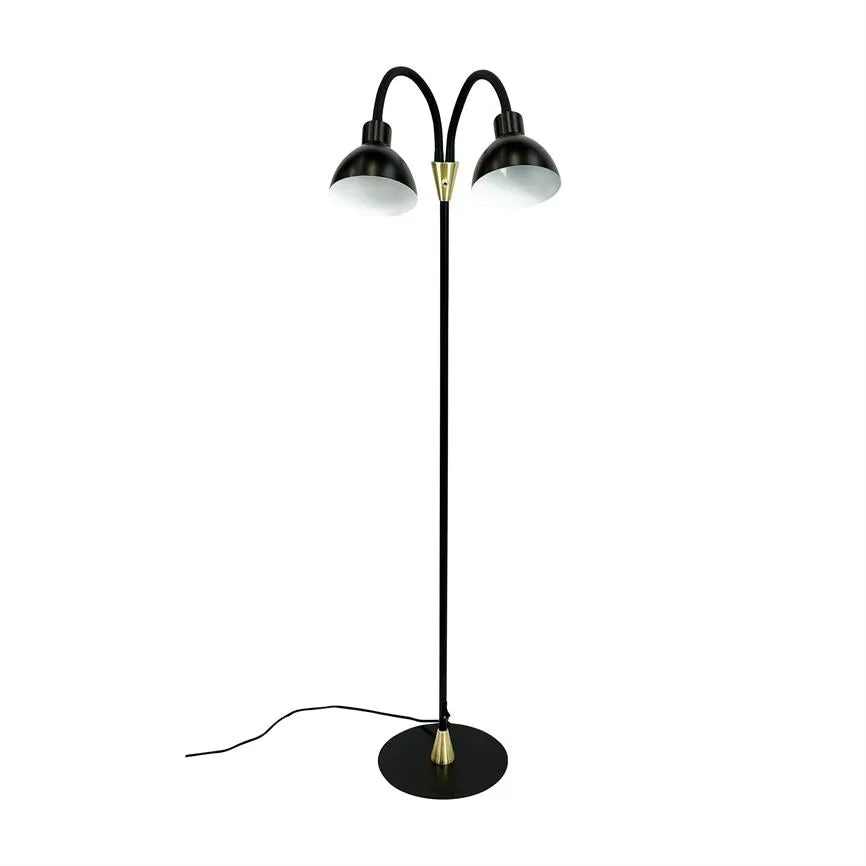 Dyberg Larsen Lilje gulvlampe svart messing