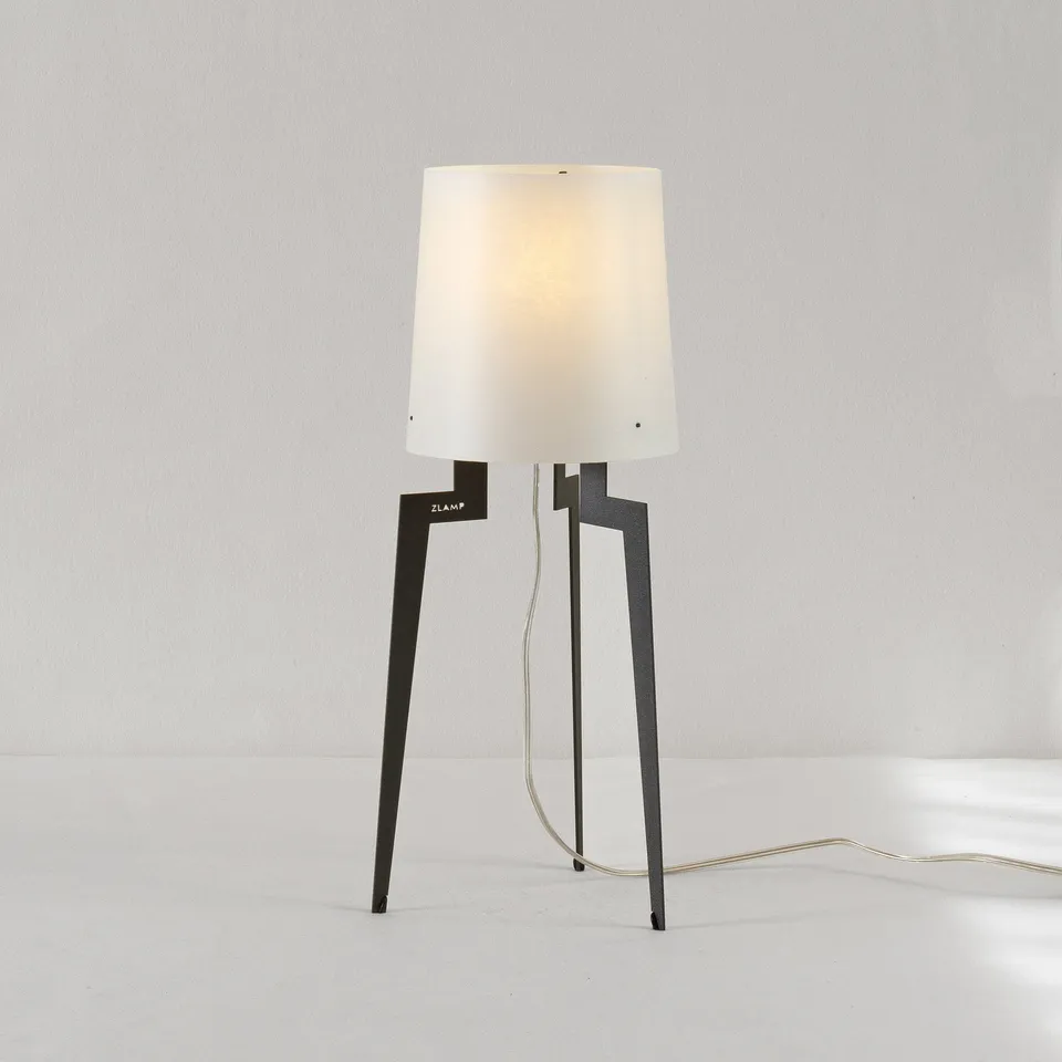 Zlamp Zpindel 622-1614 bordlampe mørkegrå morbærpapir