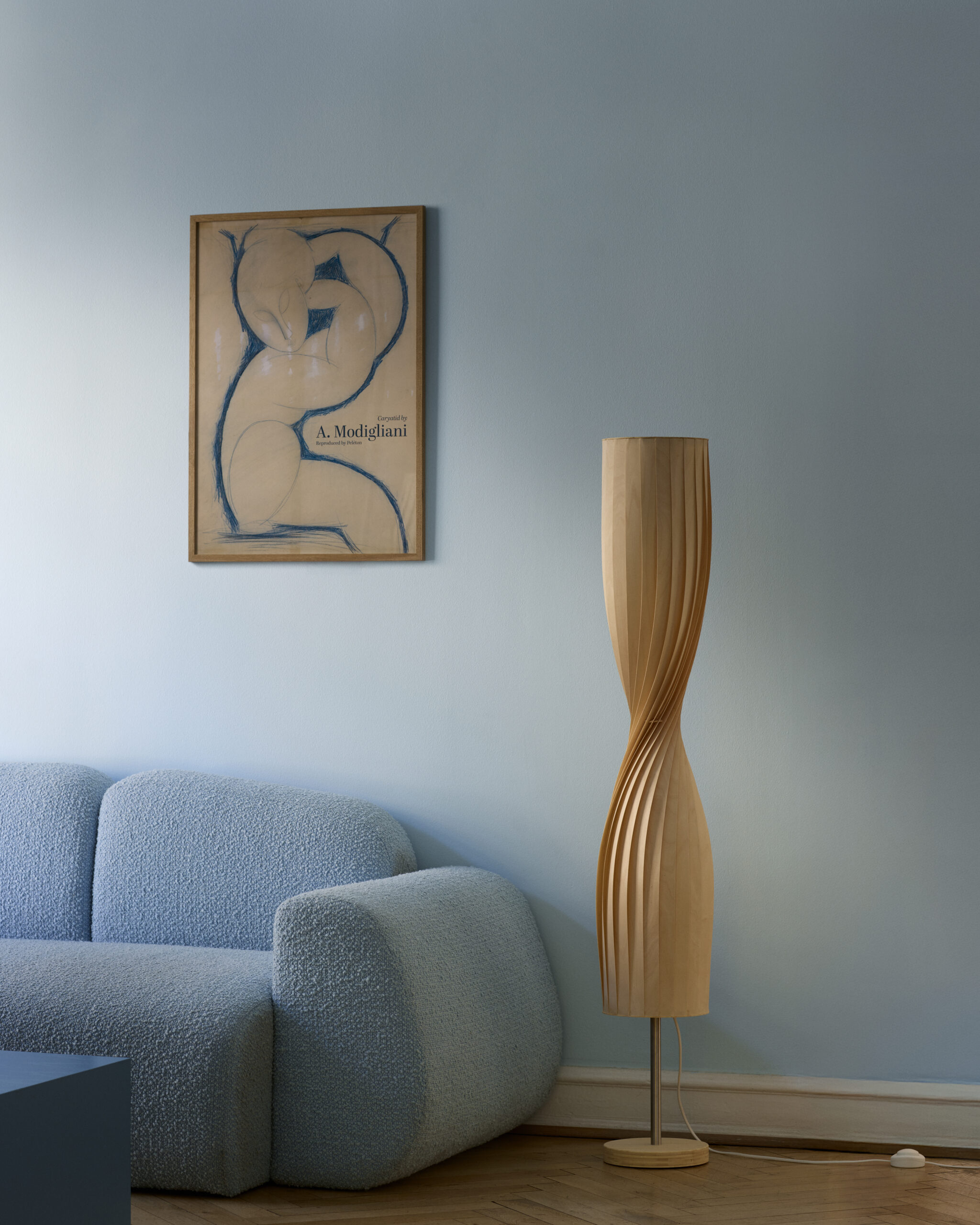 Tom Rossau TR44 gulvlampe hvit to pærer