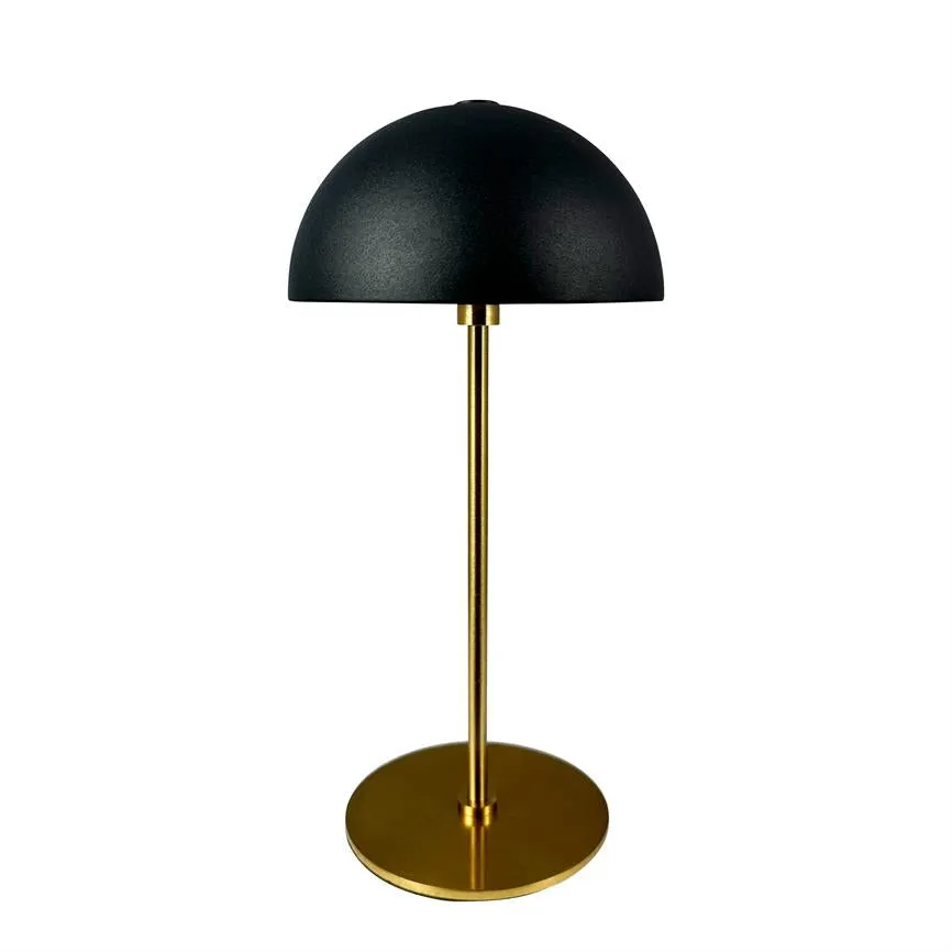 Dyberg Larsen Along Mini bordlampe sort messing LED