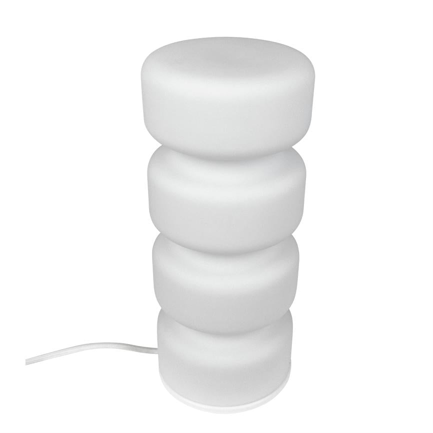 Dyberg Larsen Olive bordlampe opal med riller E27