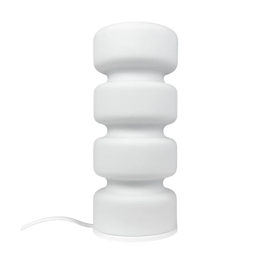 Dyberg Larsen Olive bordlampe opal med riller E27