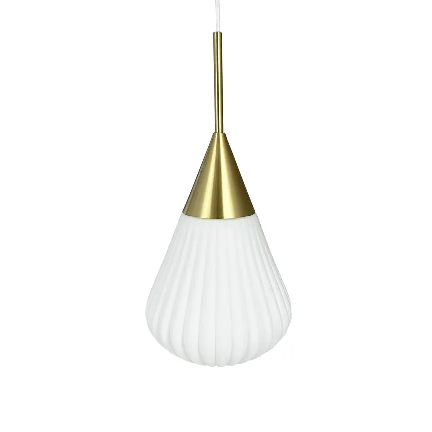 Dyberg Larsen Ballon pendel small opal messing