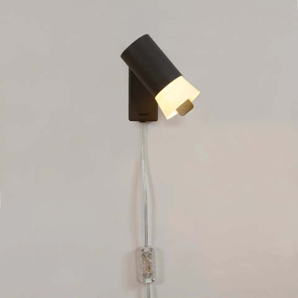 Zlamp Bezz mini vegglampe mørkegrå lЕще