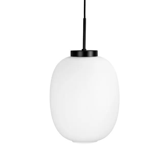 Dyberg Larsen DL39 pendellampe opal/svart kuppel