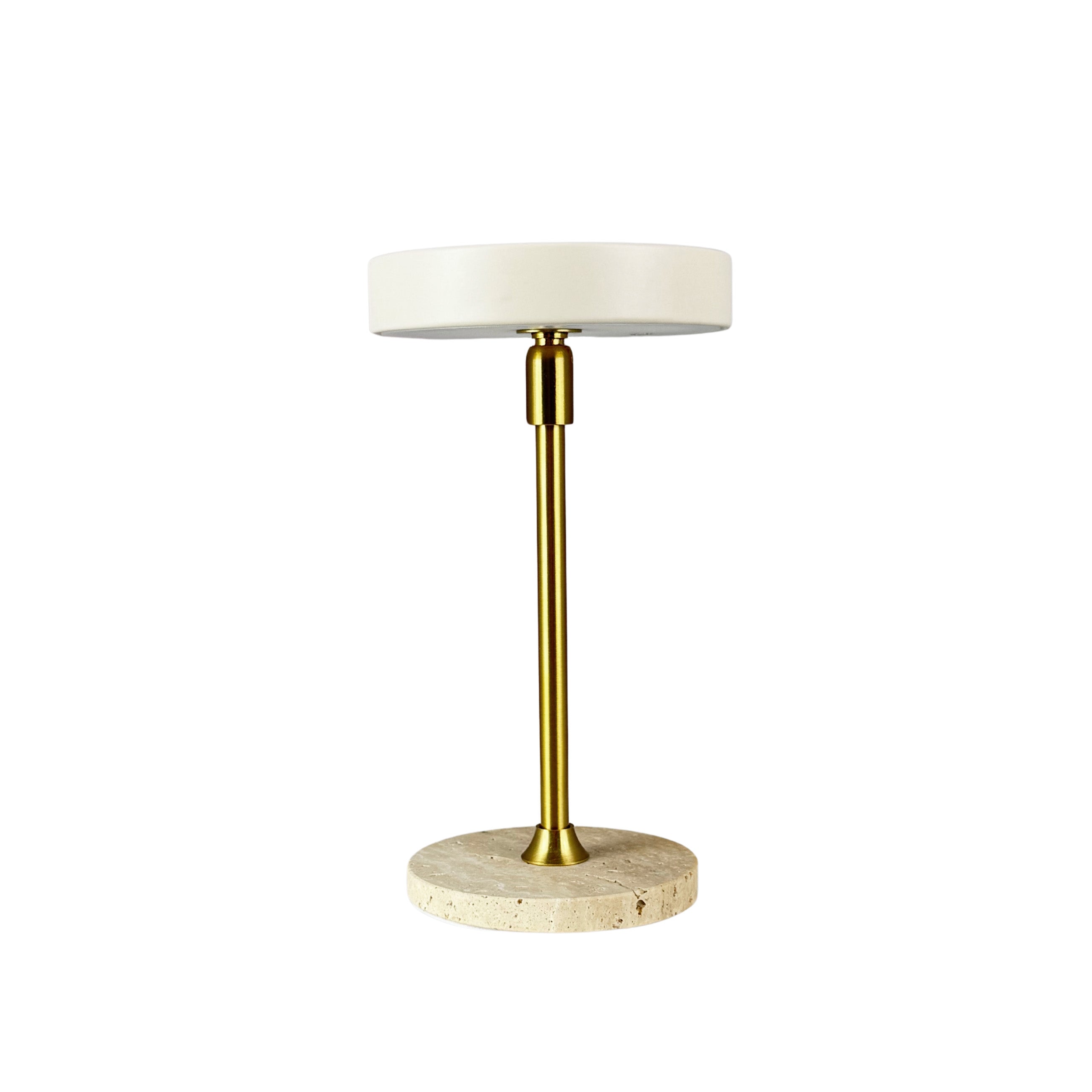 Dyberg Larsen Moonlight Mini bordlampe beige travertin
