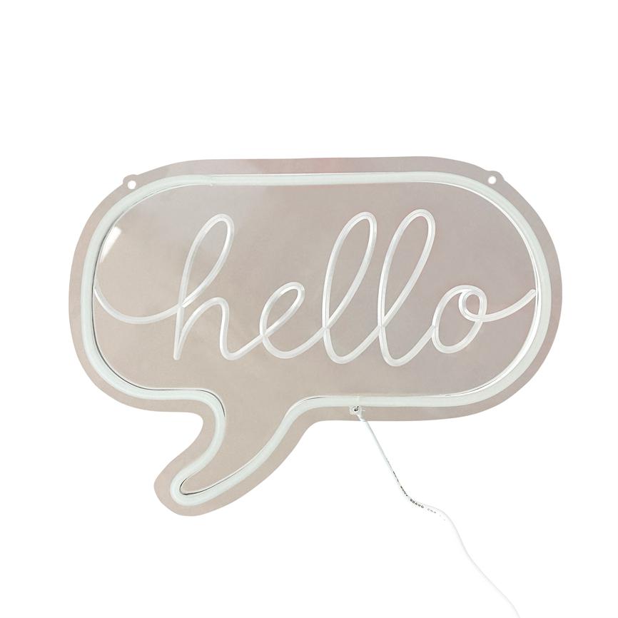 Dyberg Larsen Hello Double Color LED-skilt tofarget