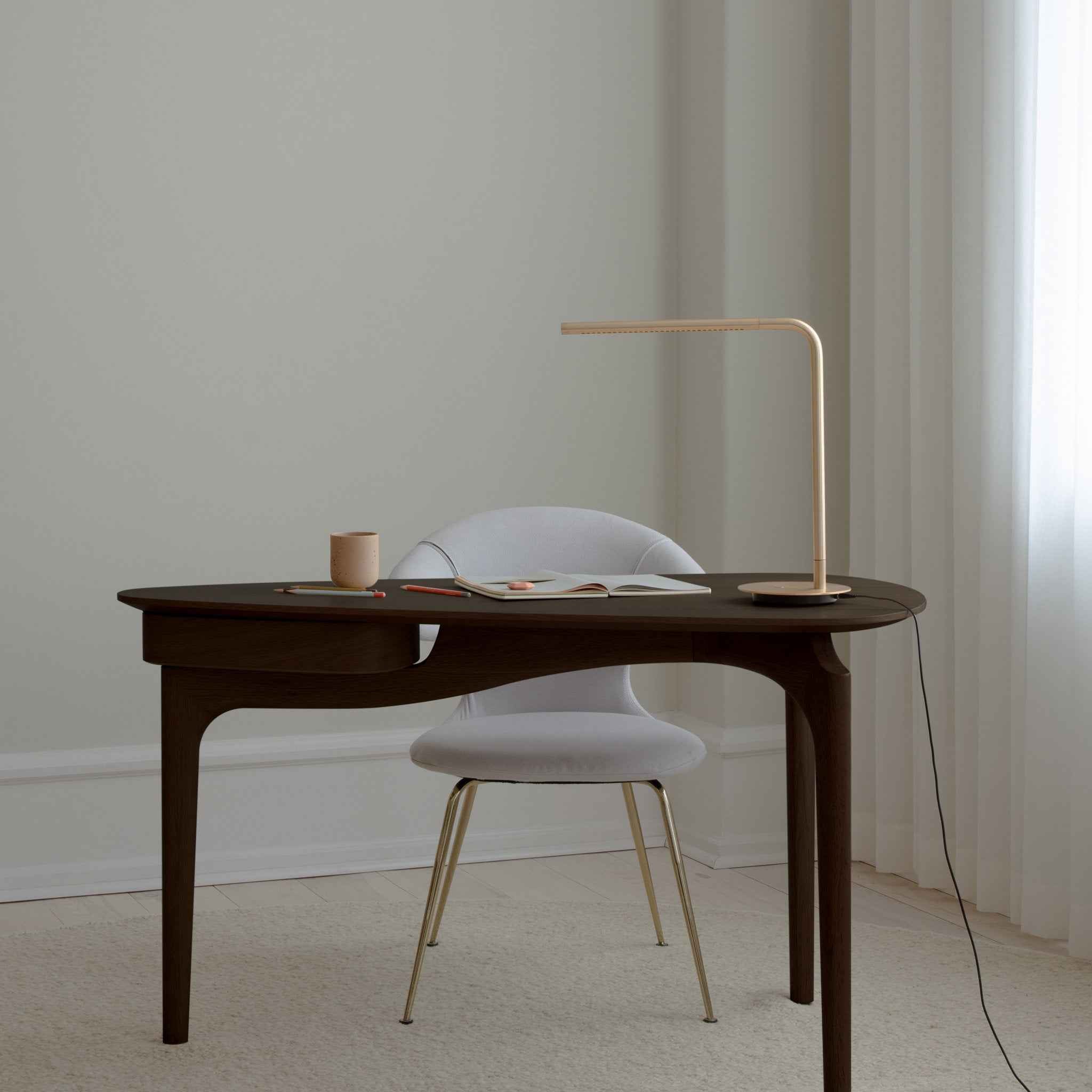 Umage Omni bordlampe svart aluminium oppladbar