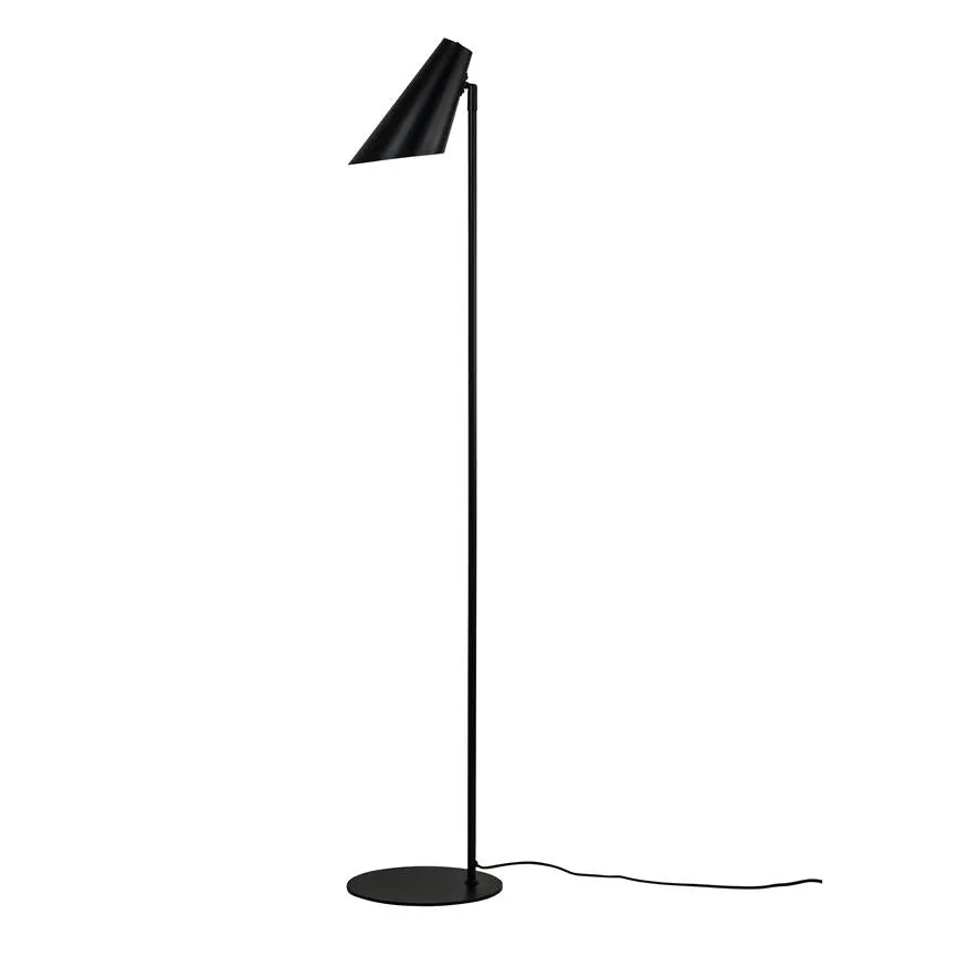 Dyberg Larsen Cale gulvlampe svart metall leselys