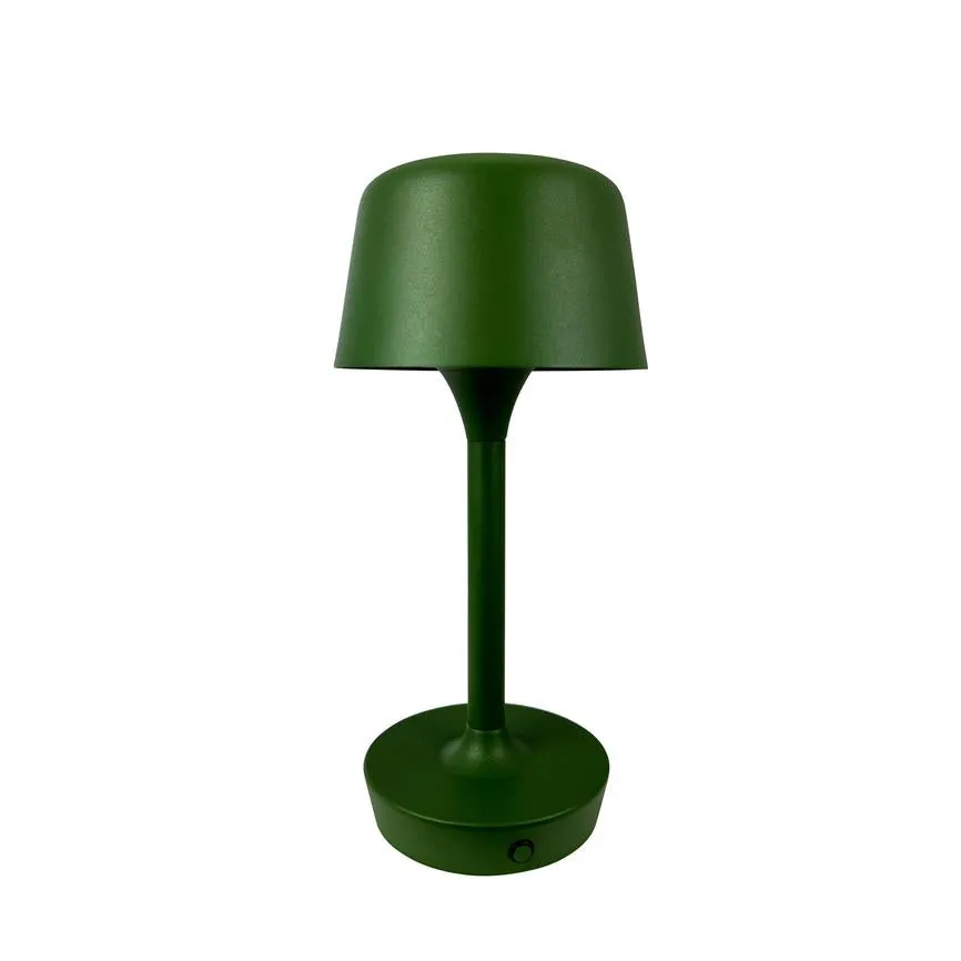 Dyberg Larsen Flow bordlampe mørkegrønn oppladbar