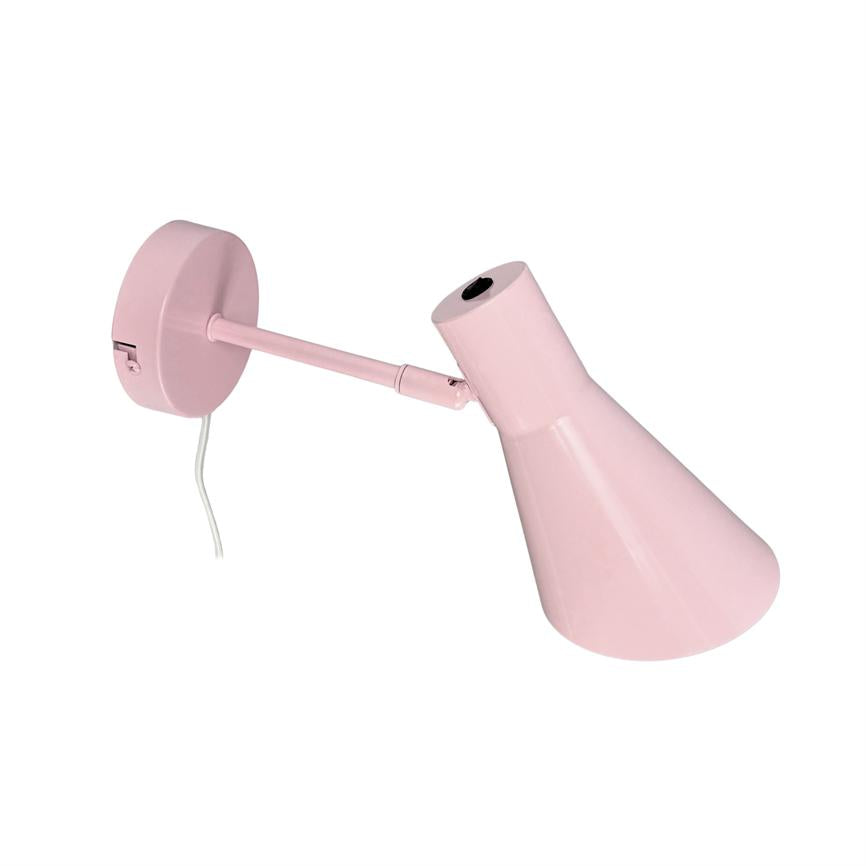 Dyberg Larsen DL12 vegglampe rosa metall