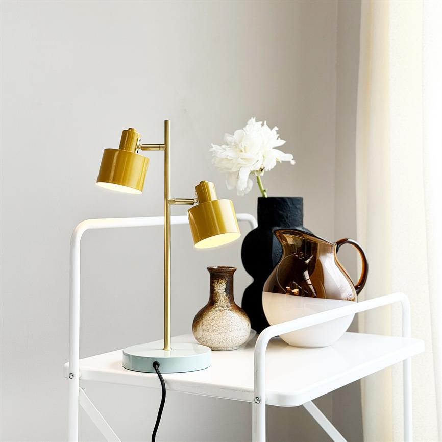 Dyberg Larsen Ocean bordlampe karry turkis messing