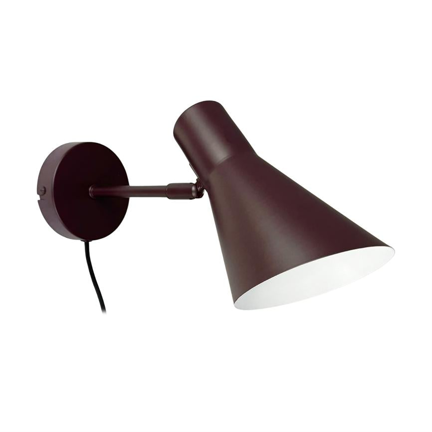 Dyberg Larsen DL12 vegglampe brun E27 mykt lys