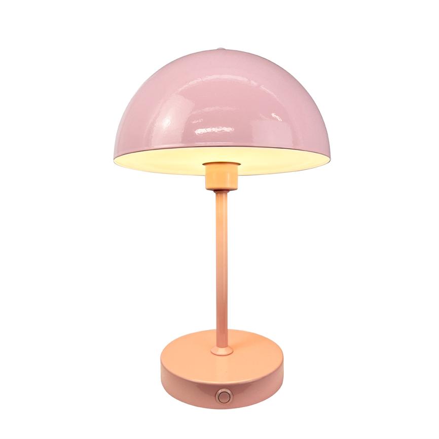 Dyberg Larsen Stockholm V2.0 bordlampe rosa oppladbar